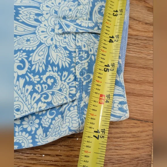 Lands' End Blue A-Line Knee-Length Skirt for Casual Wear - Picture 9 of 11